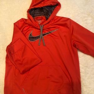 Nike therma fit hoodie red size large
